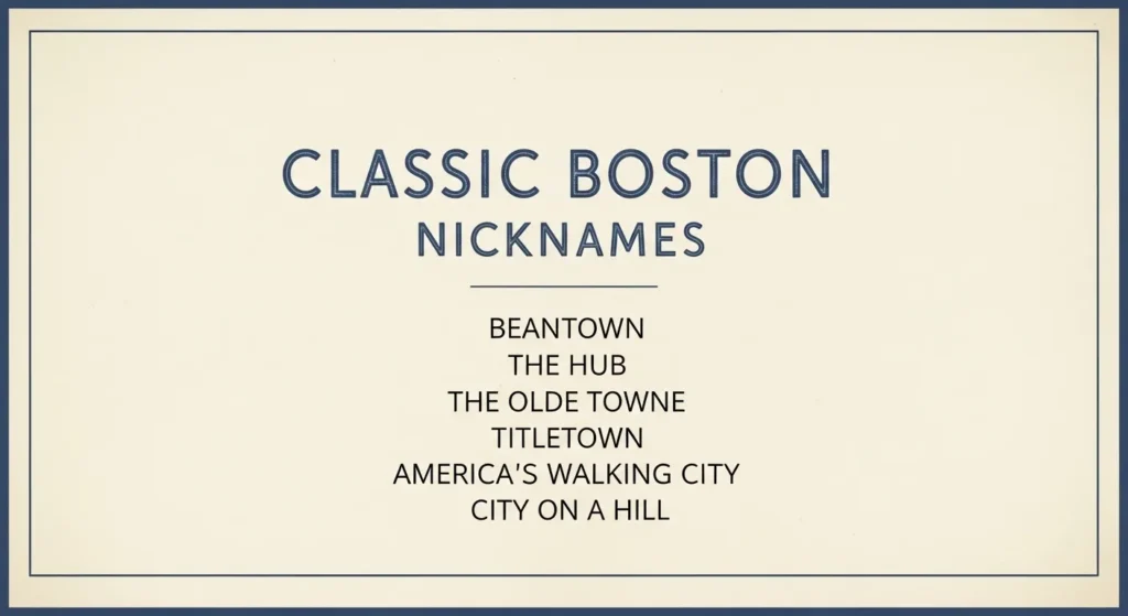 Classic Boston Nicknames