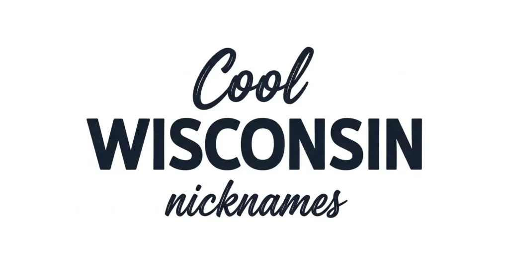 Cool Wisconsin Nicknames