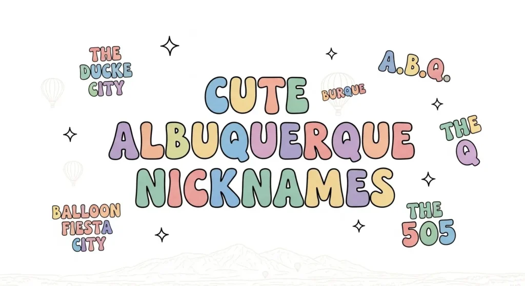 Cute Albuquerque Nicknames