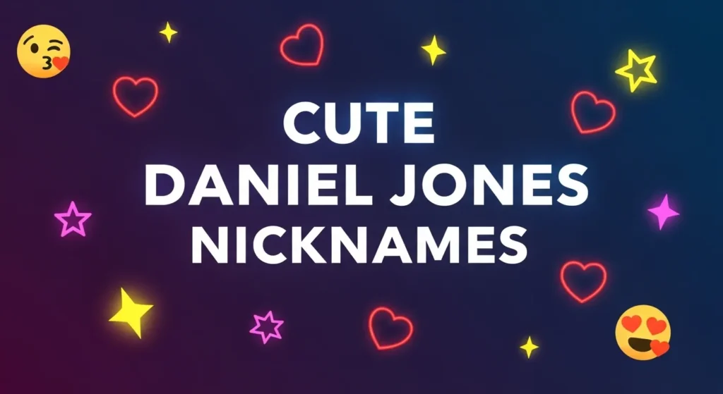 Cute Daniel Jones Nicknames