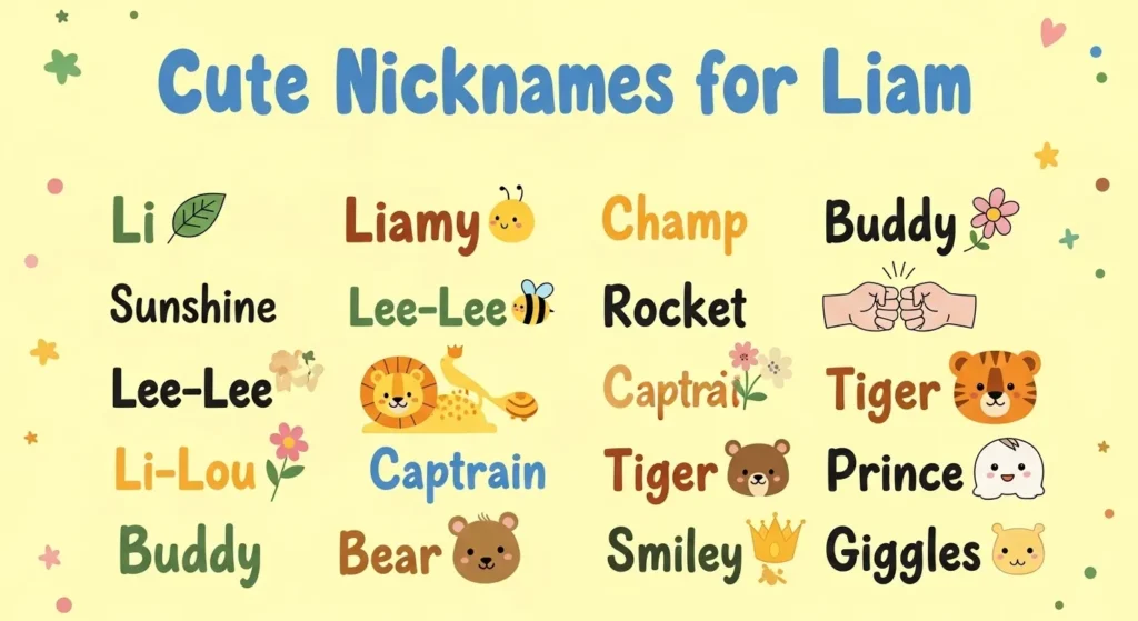 Cute Nicknames for Liam