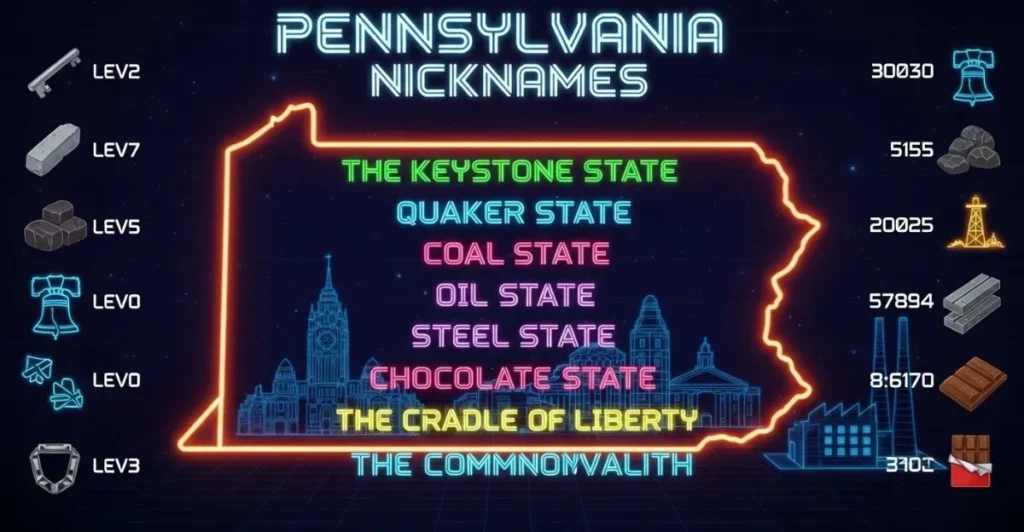 Gamer-Style Pennsylvania Nicknames