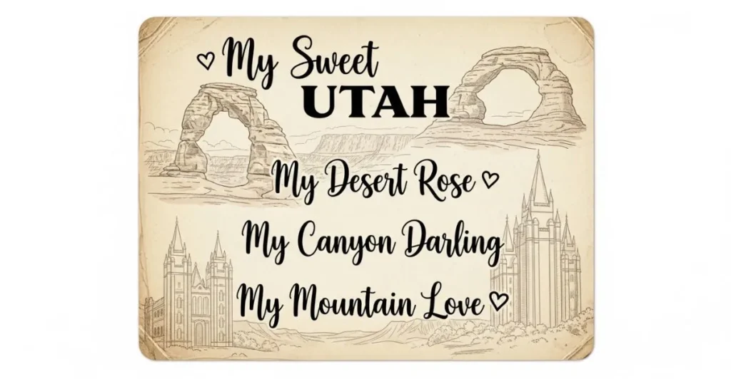Romantic Nicknames for Utah