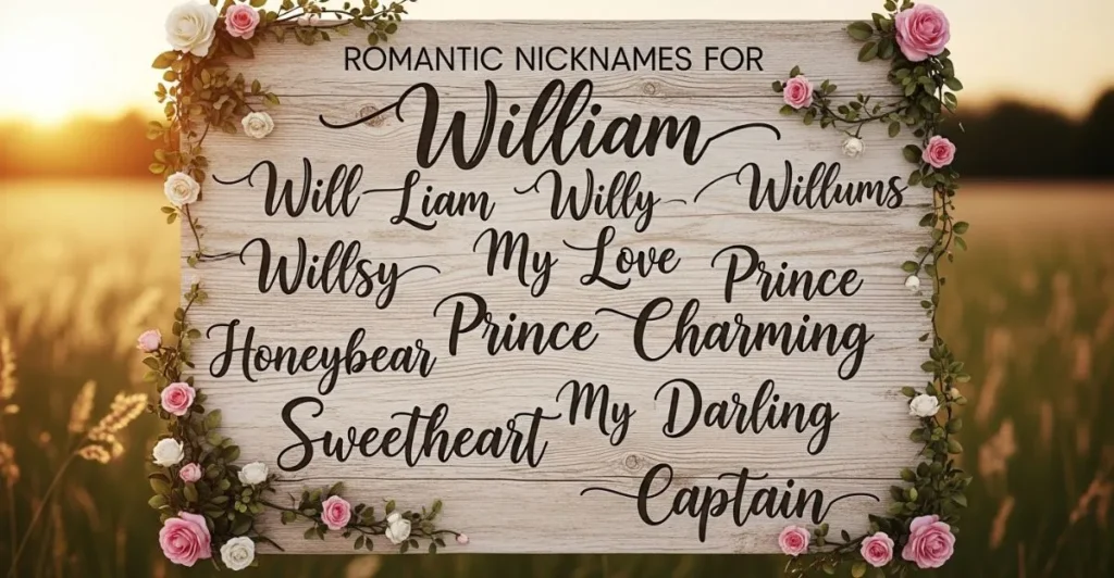 Romantic Nicknames for William