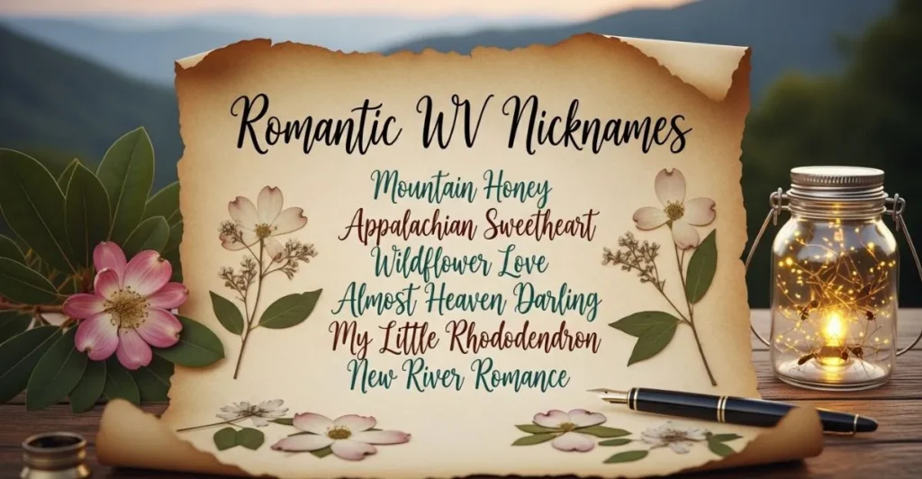 Romantic WV Nicknames