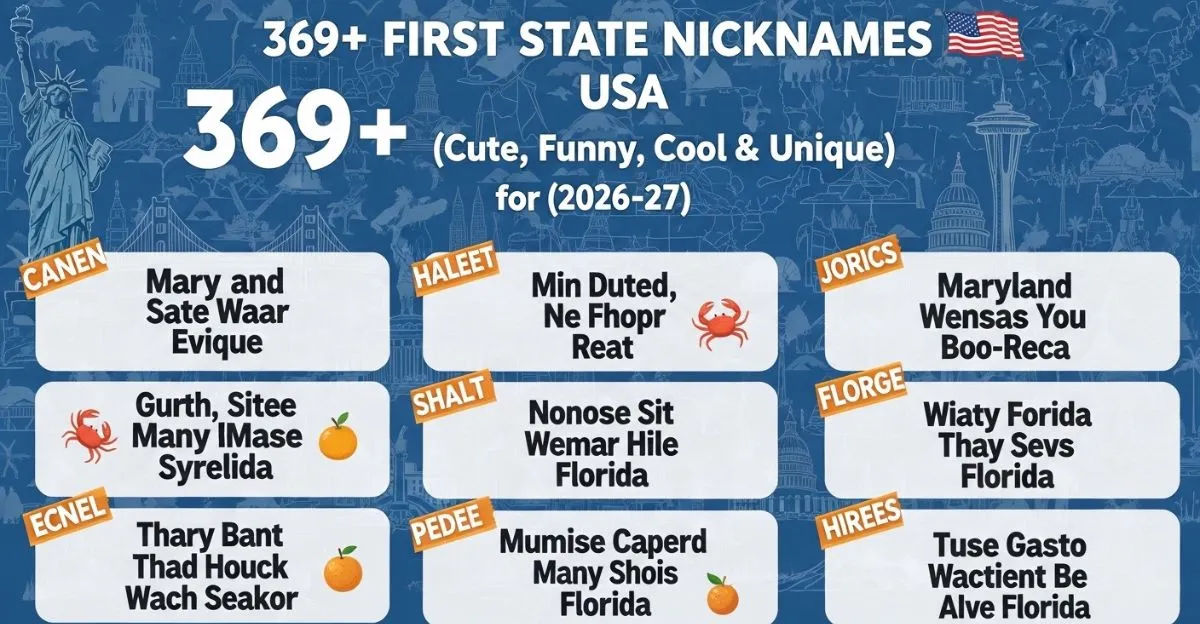 First State Nickname's USA
