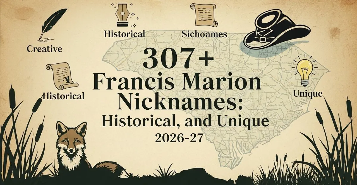Francis Marion Nicknames