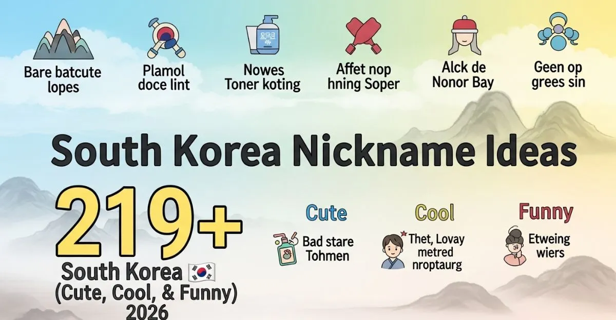 South Korea Nickname