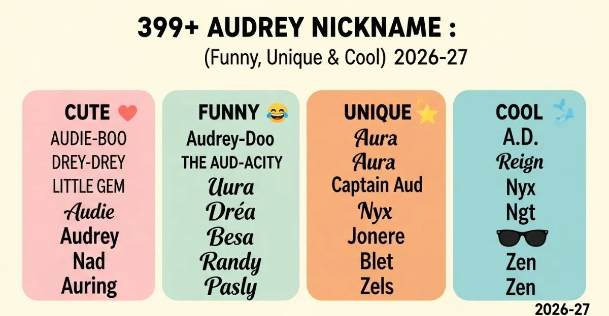 Audrey Nickname