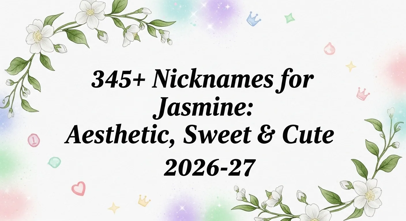 Nickname for Jasmine