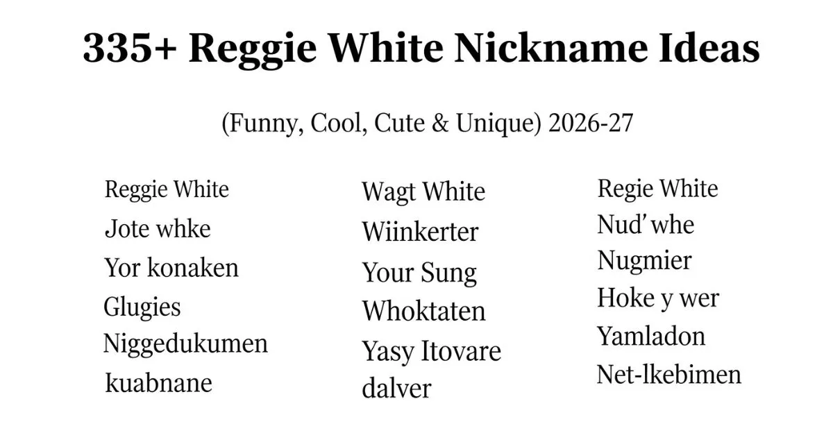 Reggie White Nickname