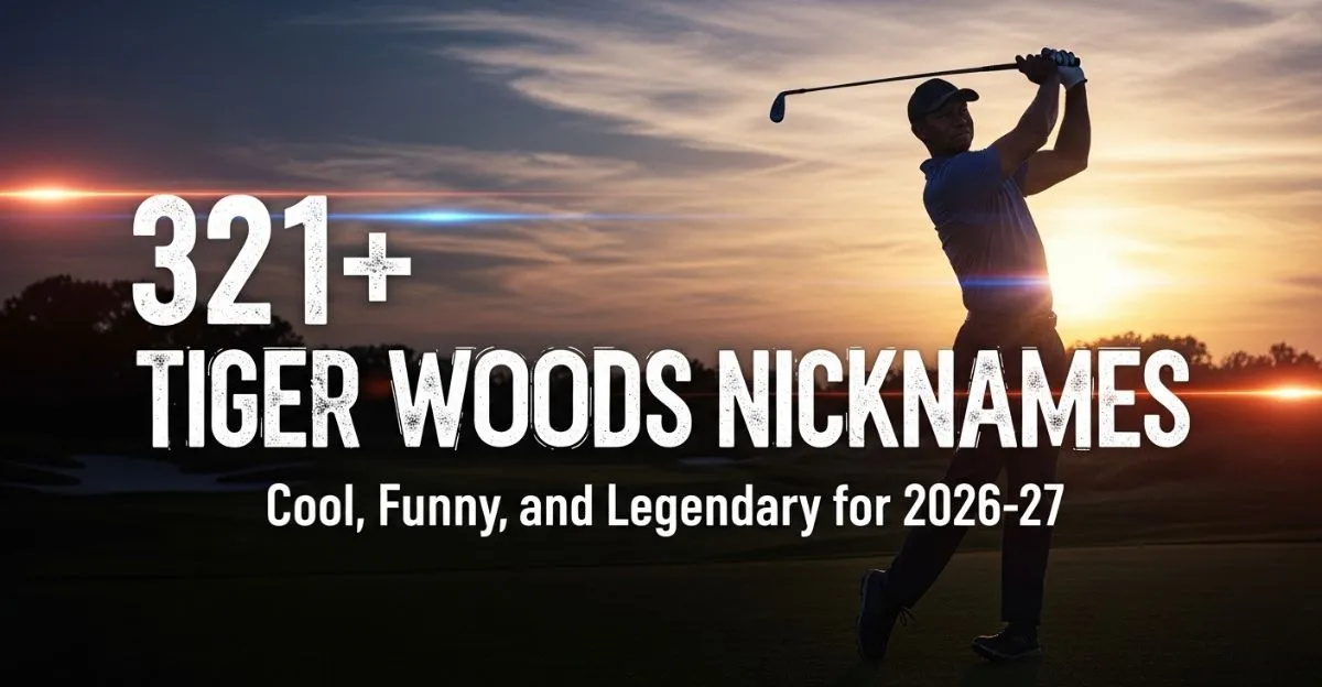 Tiger Woods Nicknames