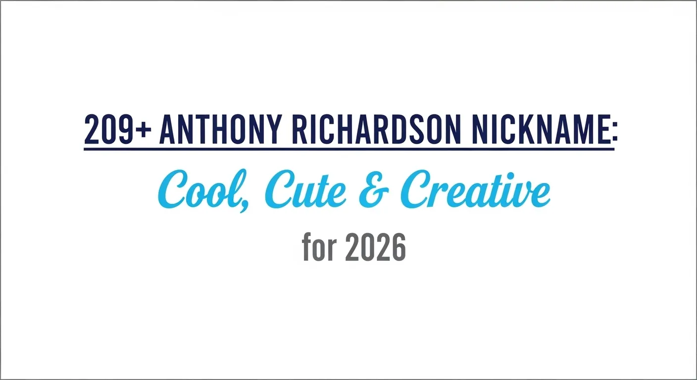 Anthony Richardson Nickname