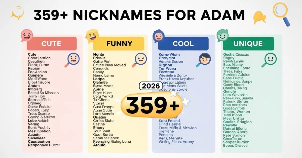 Nickname for Adam