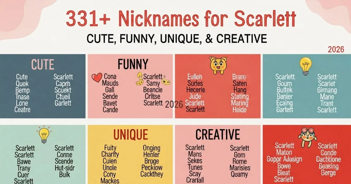 Nickname for Scarlett