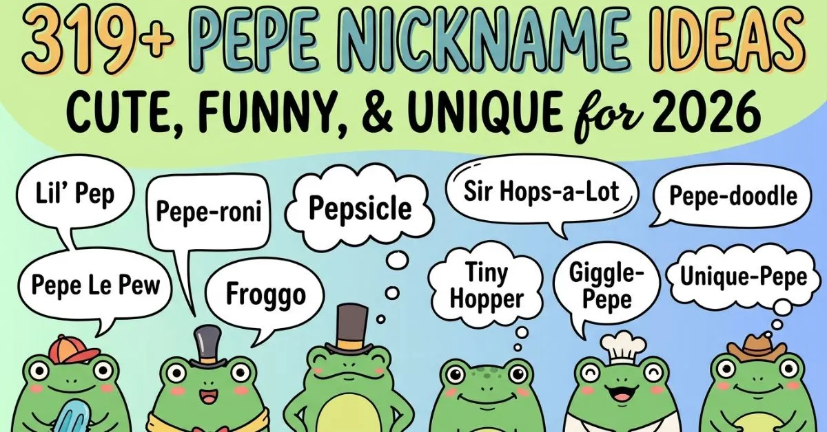 Pepe Nickname Ideas